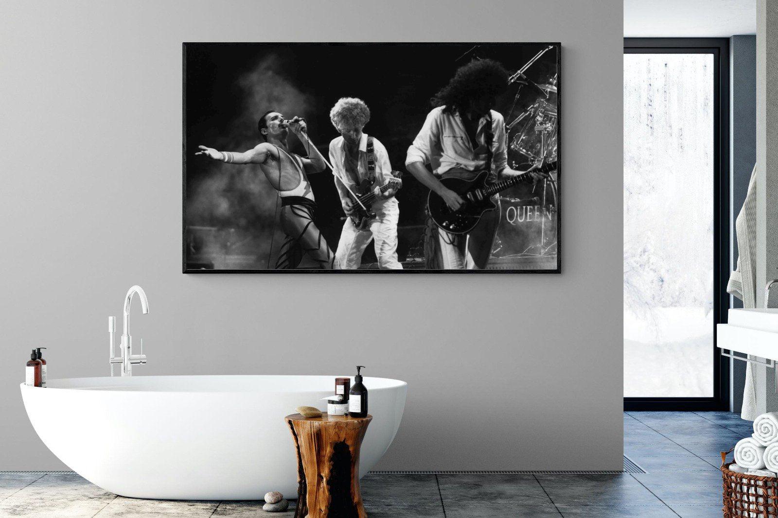 Queen-Wall_Art-180 x 110cm-Mounted Canvas-Black-Pixalot