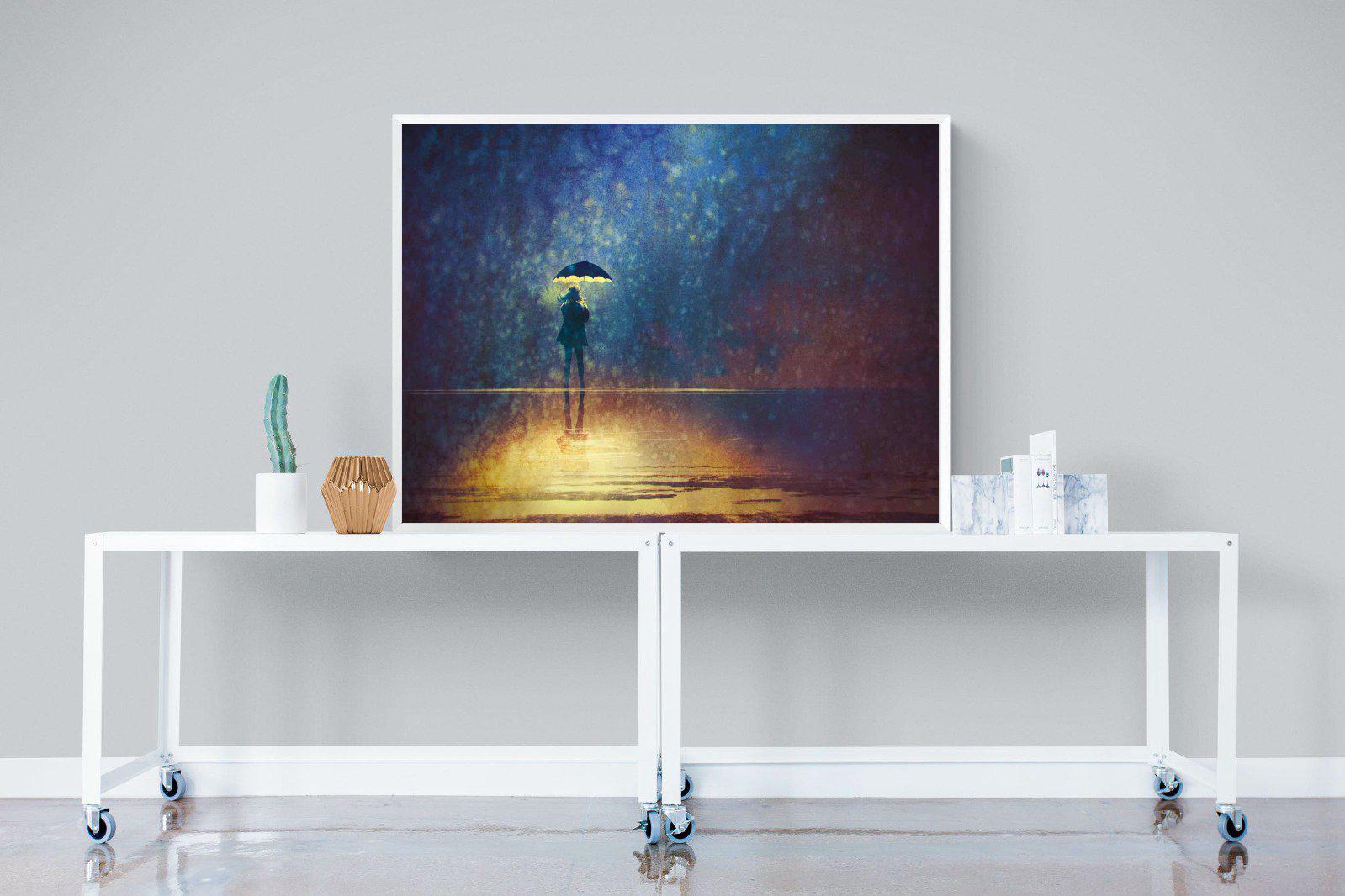 Rain Art-Wall_Art-120 x 90cm-Mounted Canvas-White-Pixalot