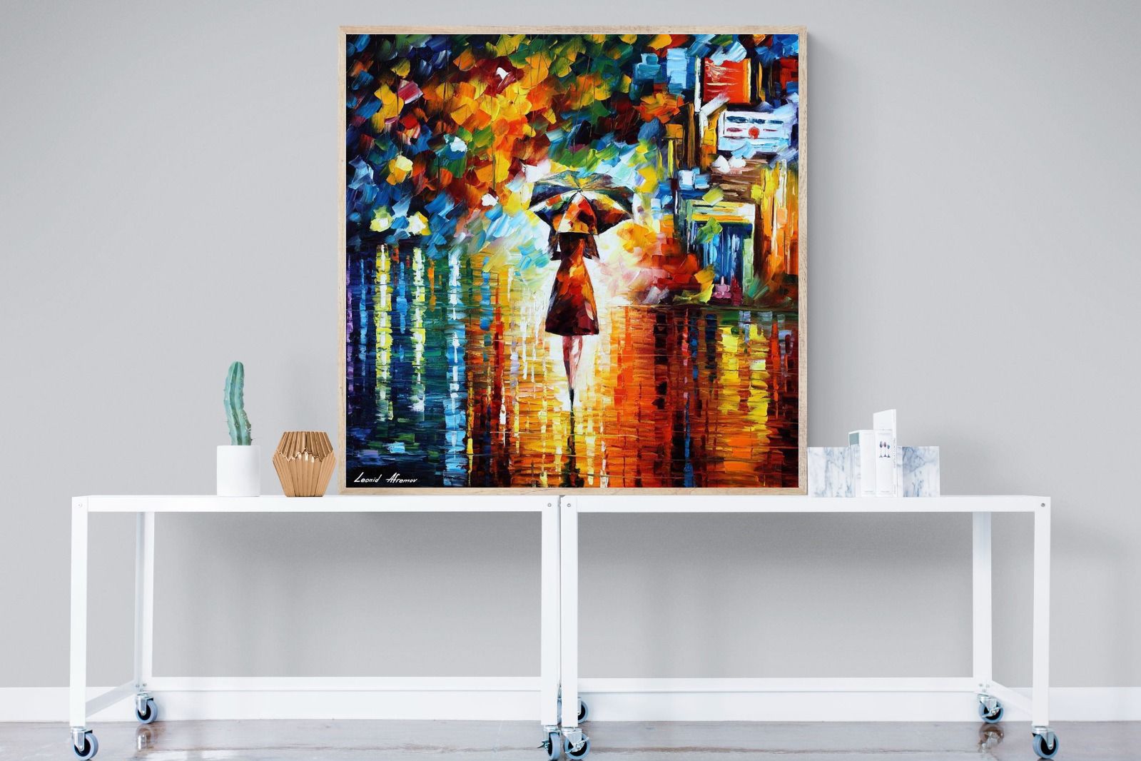 Rain Princess-Wall_Art-120 x 120cm-Mounted Canvas-Wood-Pixalot