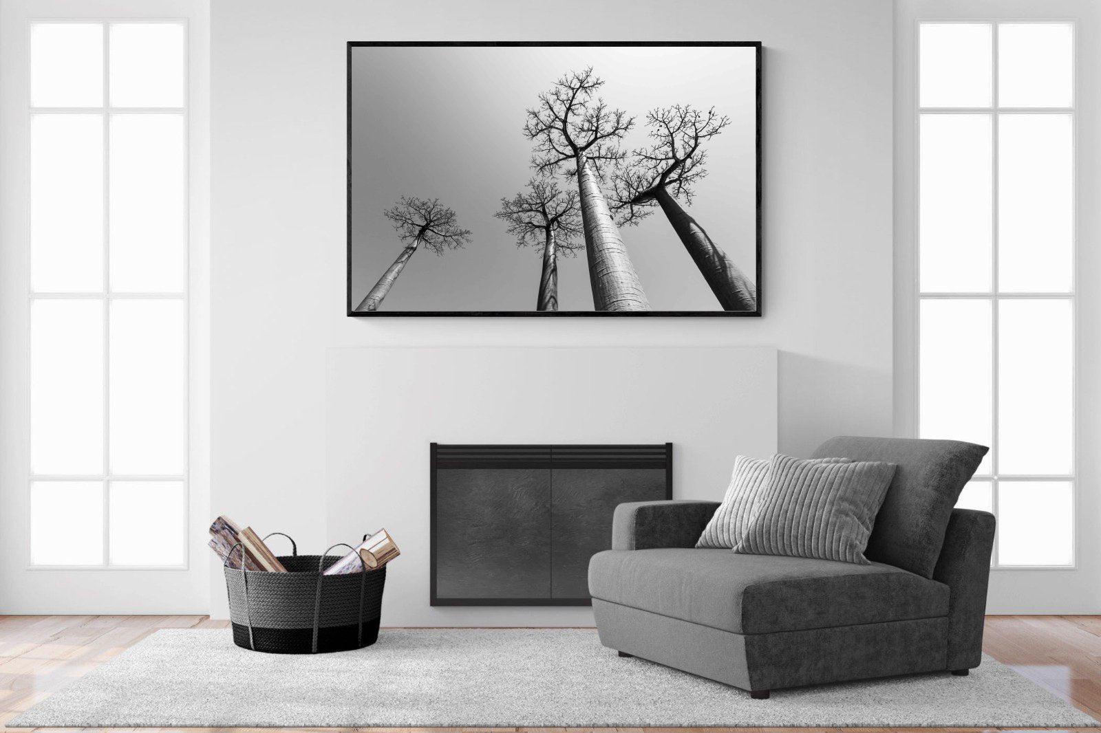 Reach Up-Wall_Art-150 x 100cm-Mounted Canvas-Black-Pixalot