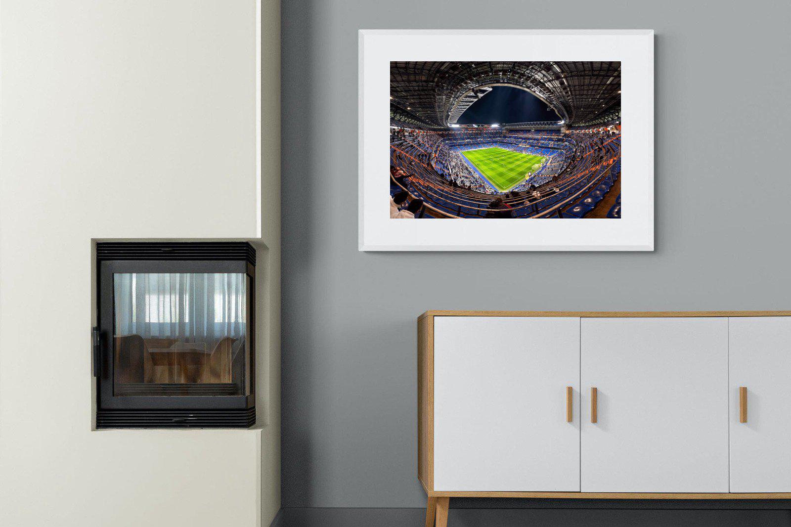 Real Madrid-Wall_Art-100 x 75cm-Framed Print-White-Pixalot