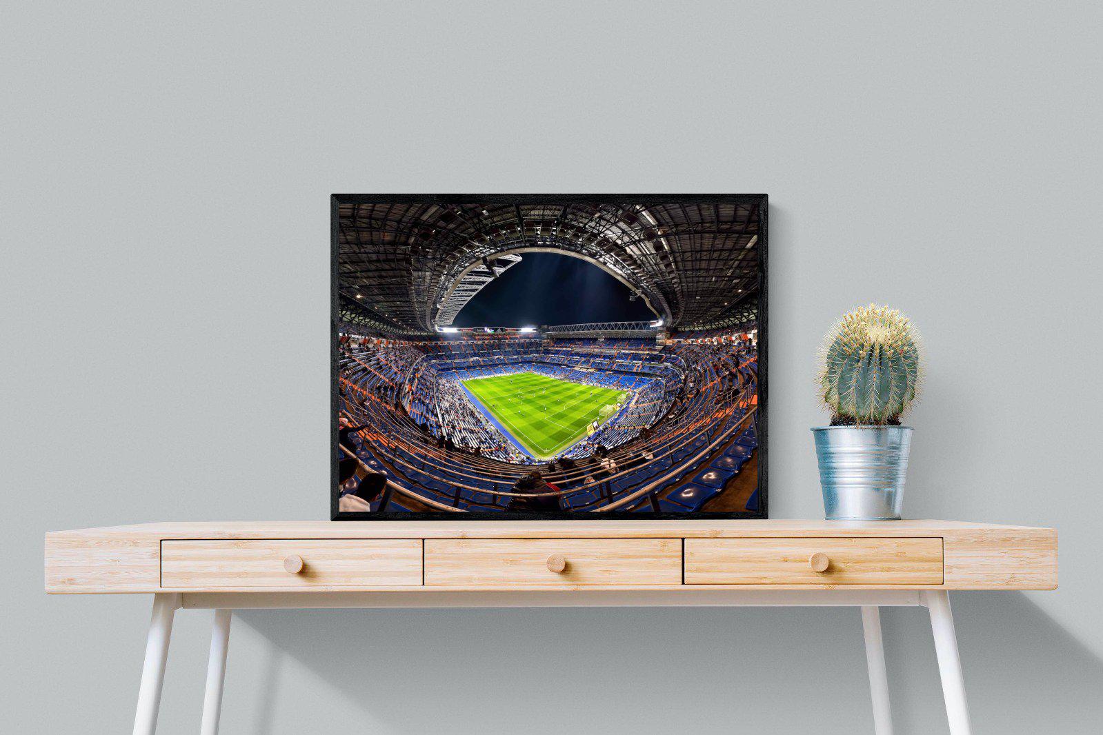 Real Madrid-Wall_Art-80 x 60cm-Mounted Canvas-Black-Pixalot