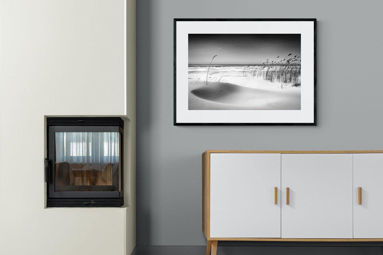 Reeds-Wall_Art-100 x 75cm-Framed Print-Black-Pixalot