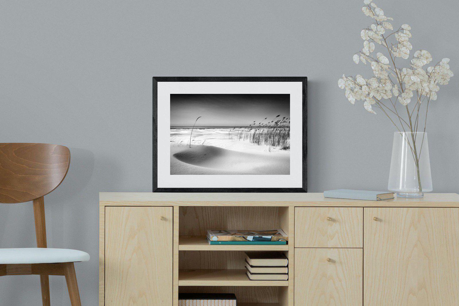 Reeds-Wall_Art-60 x 45cm-Framed Print-Black-Pixalot