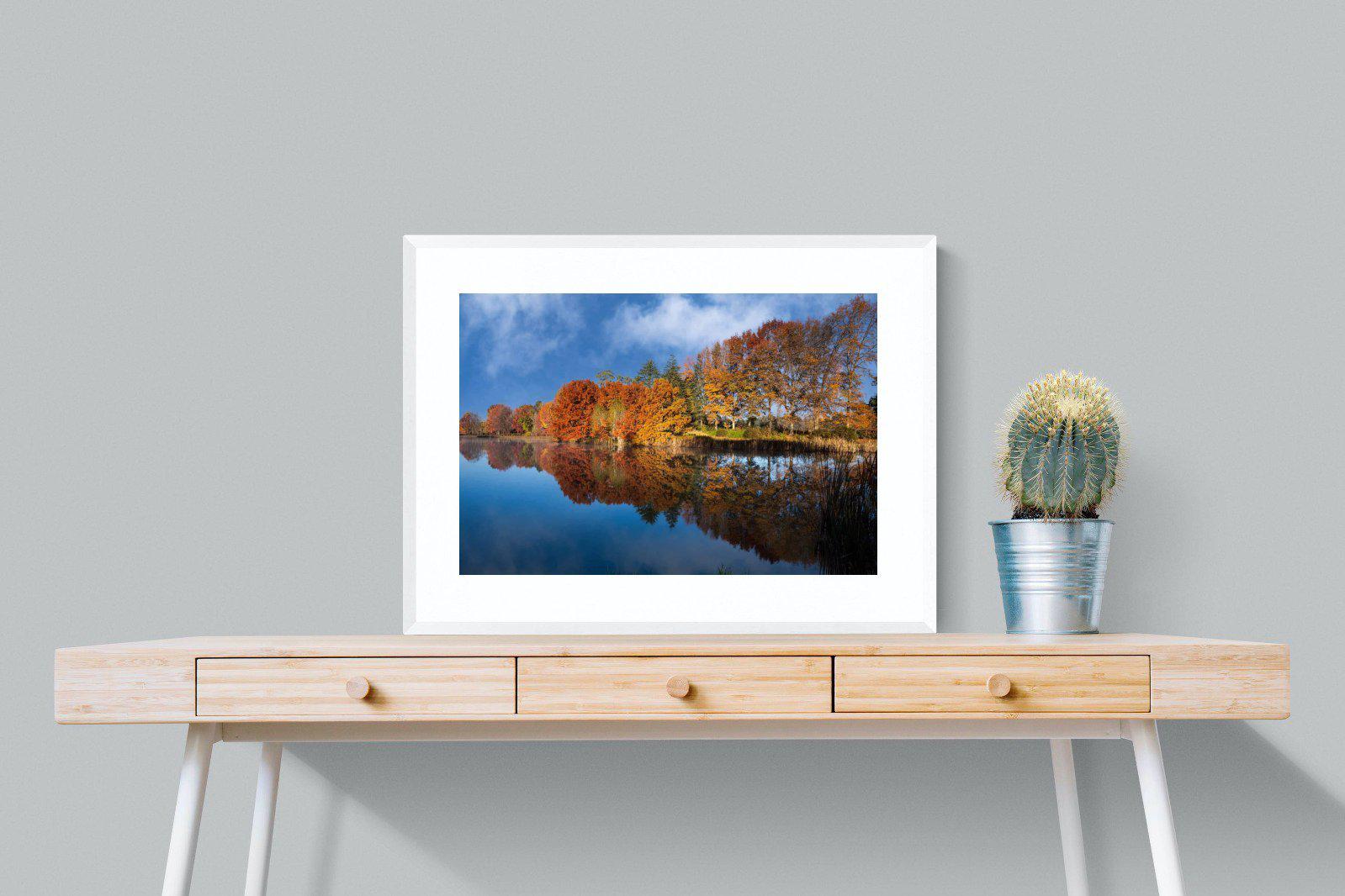 Reflection-Wall_Art-80 x 60cm-Framed Print-White-Pixalot