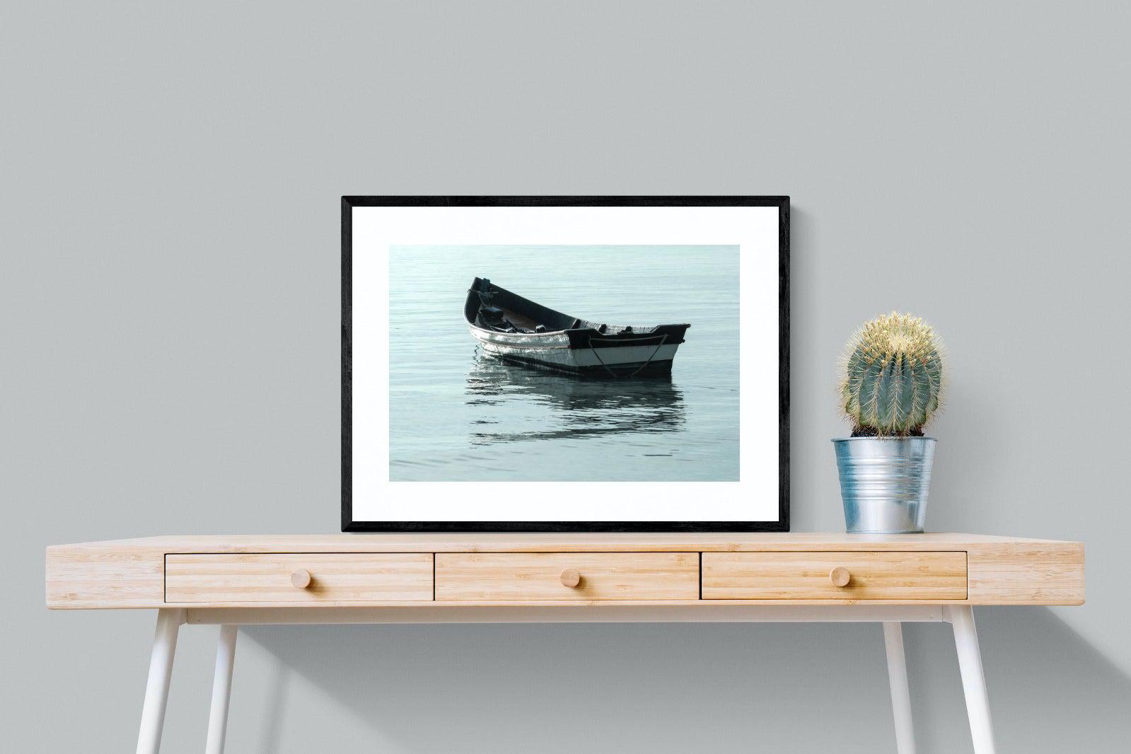 Reflective Row-Wall_Art-80 x 60cm-Framed Print-Black-Pixalot