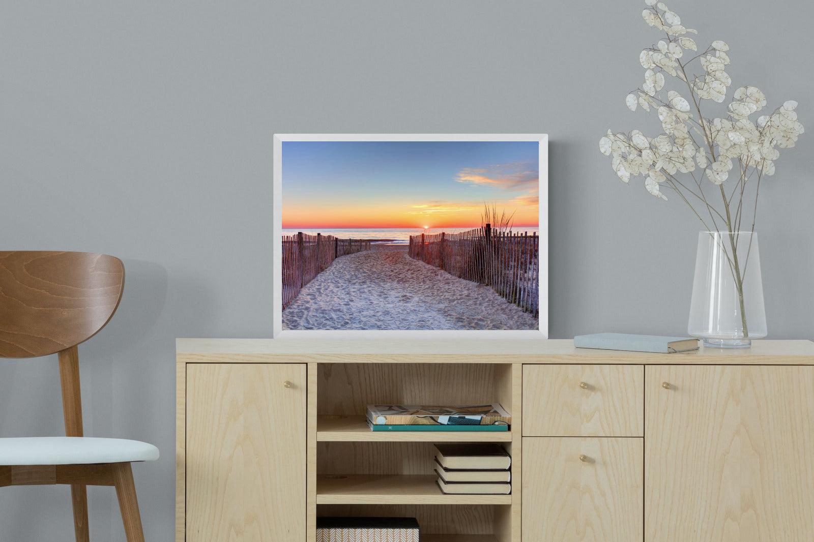 Rehoboth Beach-Wall_Art-60 x 45cm-Mounted Canvas-White-Pixalot