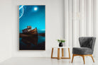Resting Boat-Wall_Art-130 x 220cm-Mounted Canvas-Wood-Pixalot