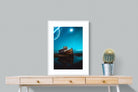 Resting Boat-Wall_Art-60 x 80cm-Framed Print-White-Pixalot