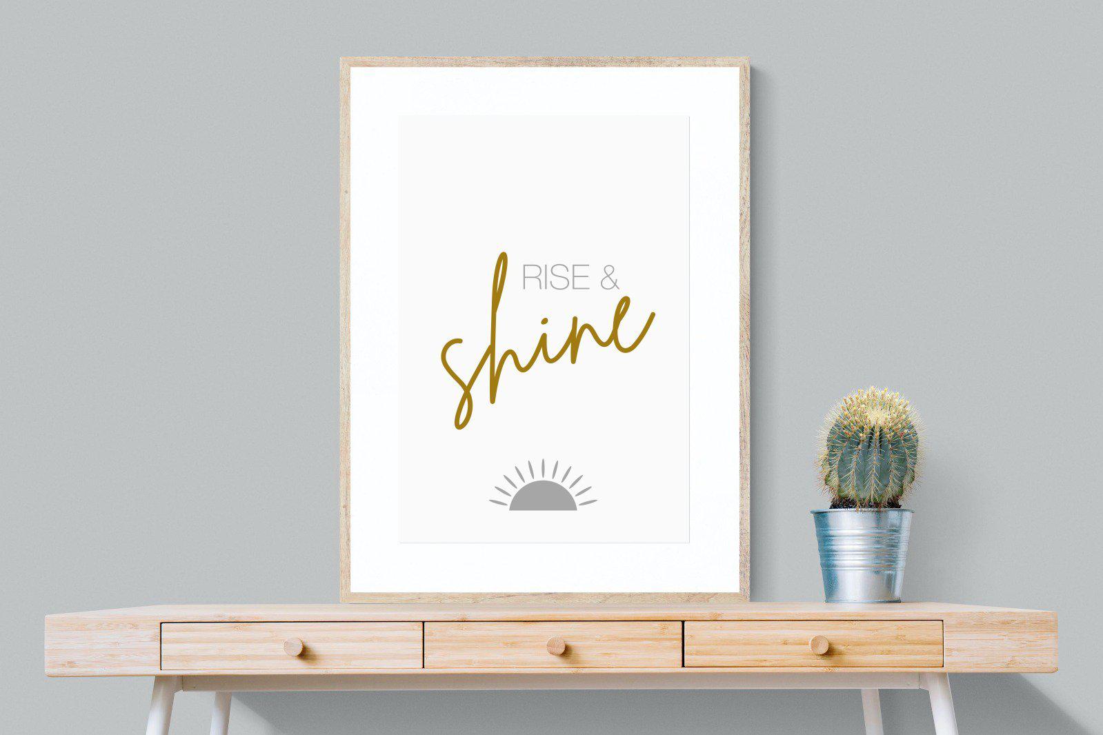Rise & Shine-Wall_Art-75 x 100cm-Framed Print-Wood-Pixalot
