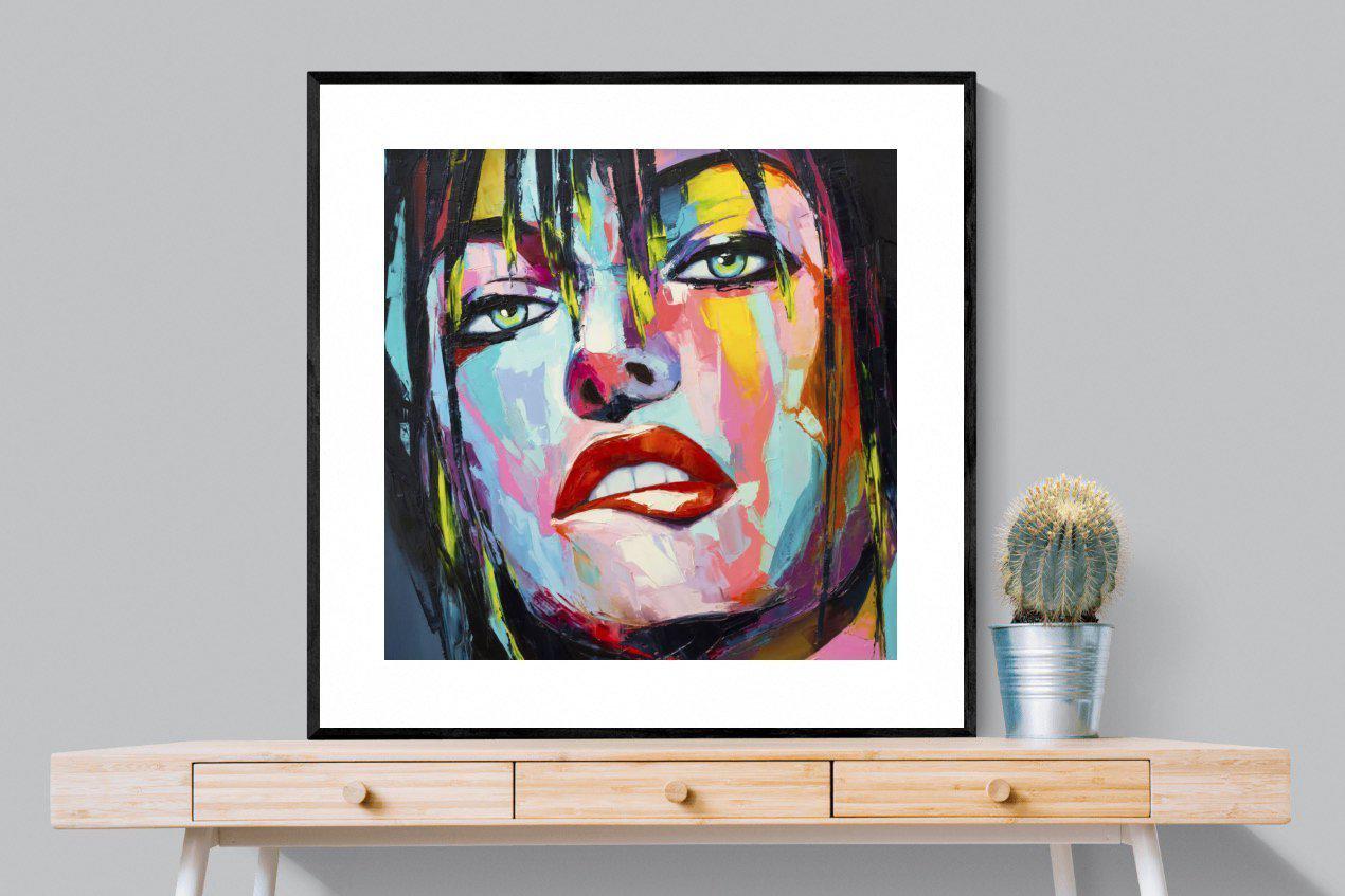 Risky-Wall_Art-100 x 100cm-Framed Print-Black-Pixalot