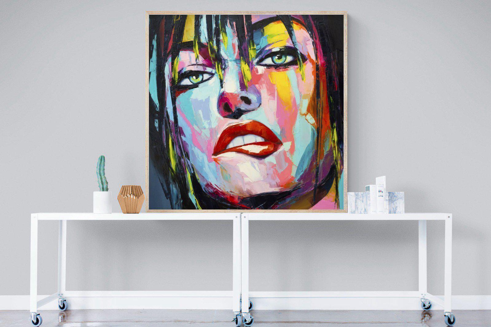 Risky-Wall_Art-120 x 120cm-Mounted Canvas-Wood-Pixalot