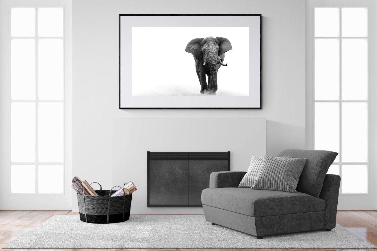 Roaming Bull-Wall_Art-150 x 100cm-Framed Print-Black-Pixalot