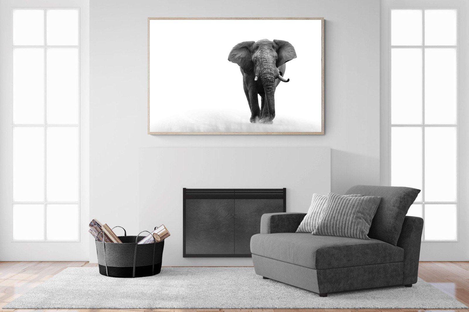 Roaming Bull-Wall_Art-150 x 100cm-Mounted Canvas-Wood-Pixalot