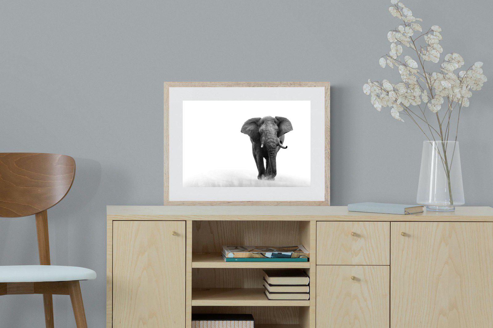 Roaming Bull-Wall_Art-60 x 45cm-Framed Print-Wood-Pixalot