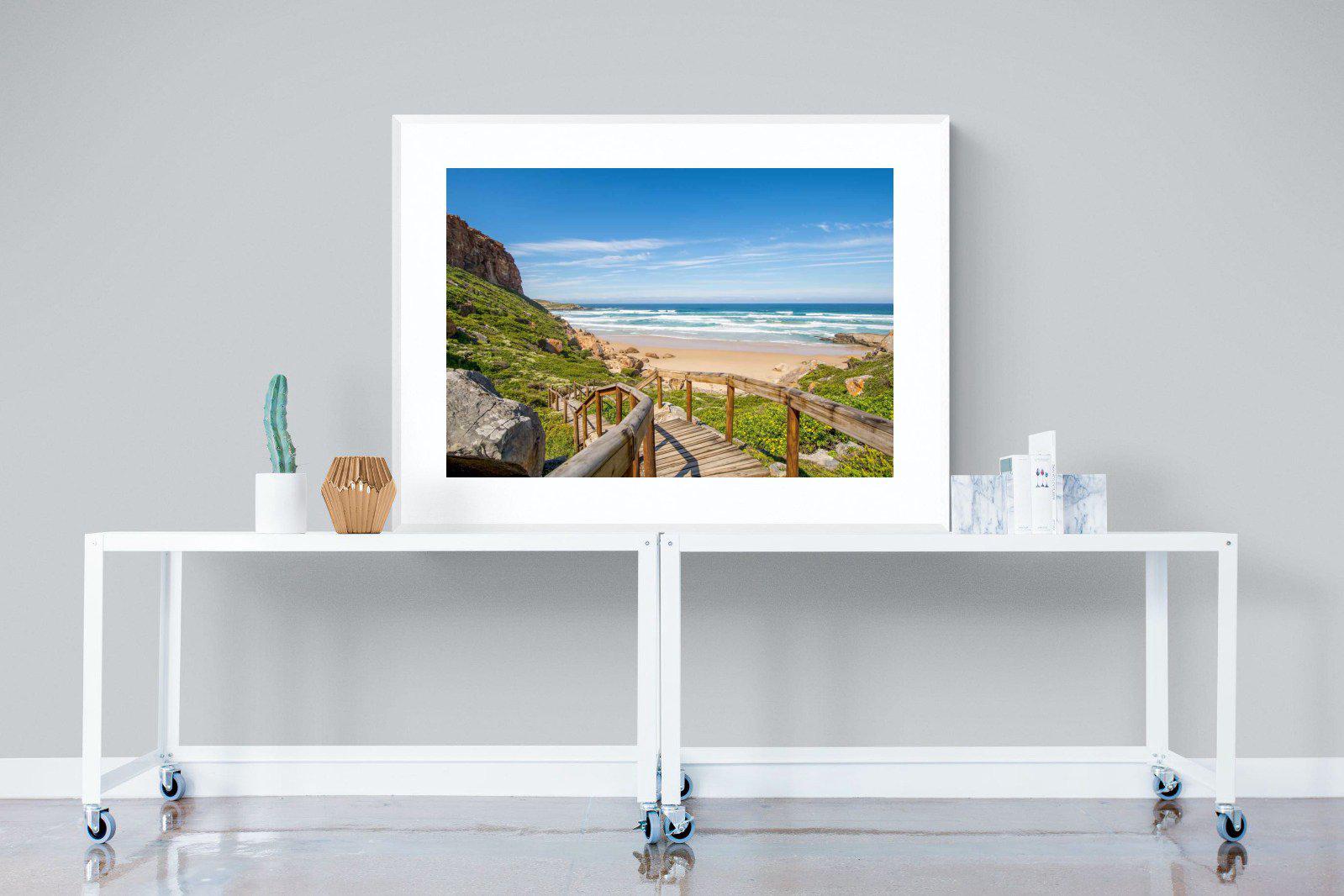 Robberg-Wall_Art-120 x 90cm-Framed Print-White-Pixalot