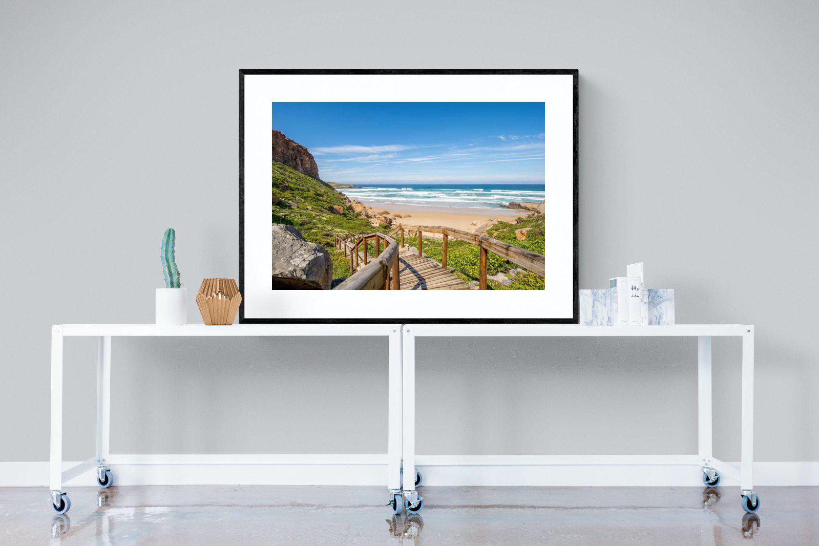 Robberg-Wall_Art-120 x 90cm-Framed Print-Black-Pixalot