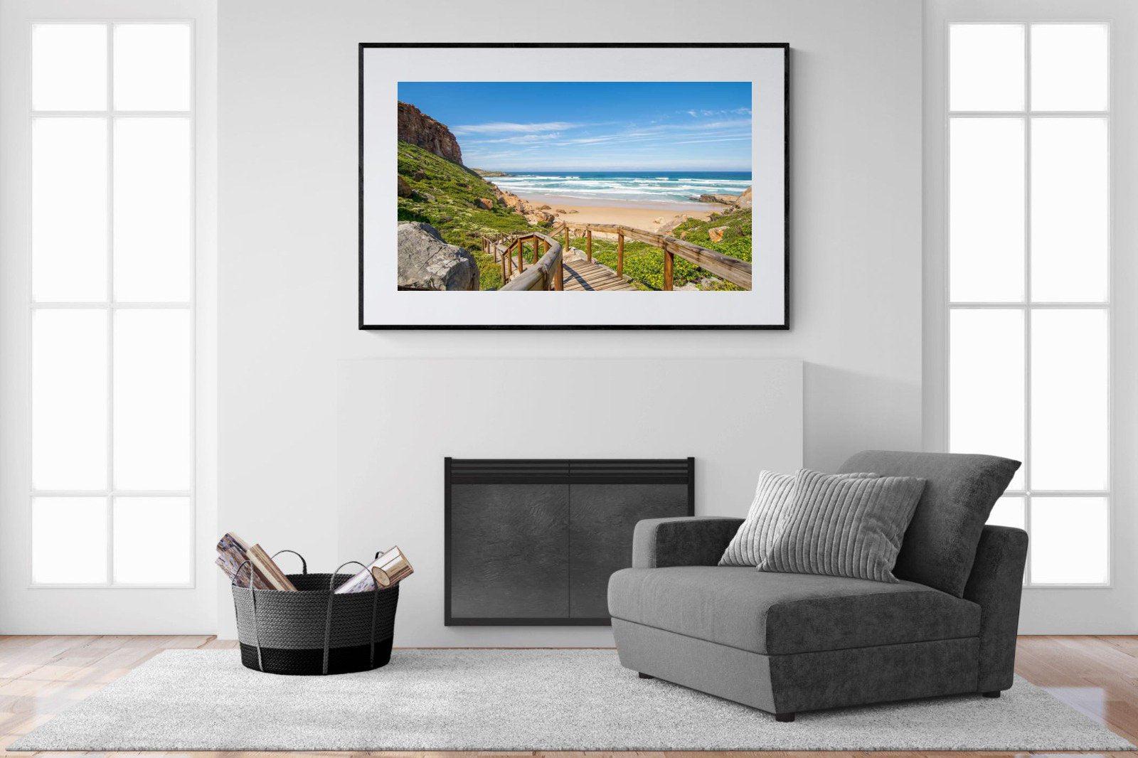 Robberg-Wall_Art-150 x 100cm-Framed Print-Black-Pixalot