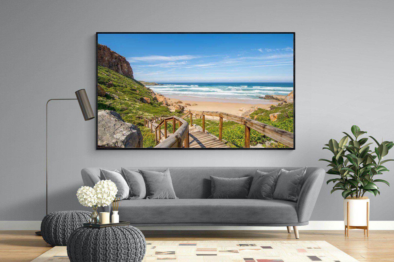 Robberg-Wall_Art-220 x 130cm-Mounted Canvas-Black-Pixalot