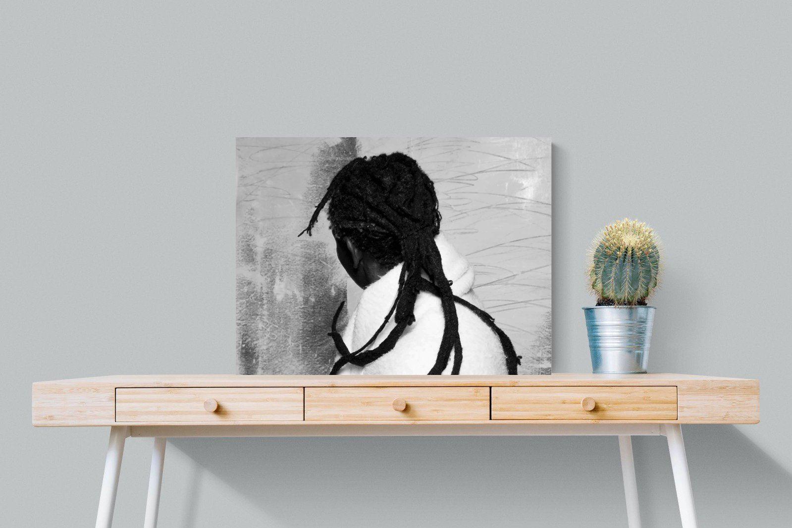 Robed Artist-Wall_Art-80 x 60cm-Mounted Canvas-No Frame-Pixalot