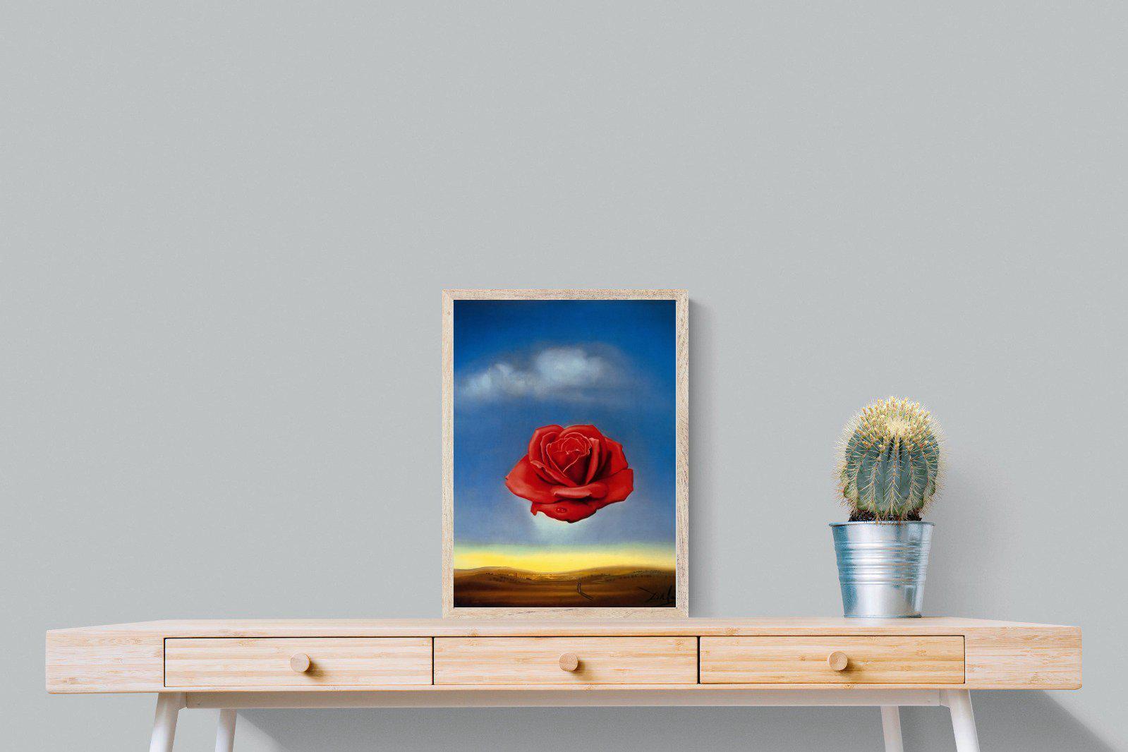 Rose Meditative-Wall_Art-45 x 60cm-Mounted Canvas-Wood-Pixalot
