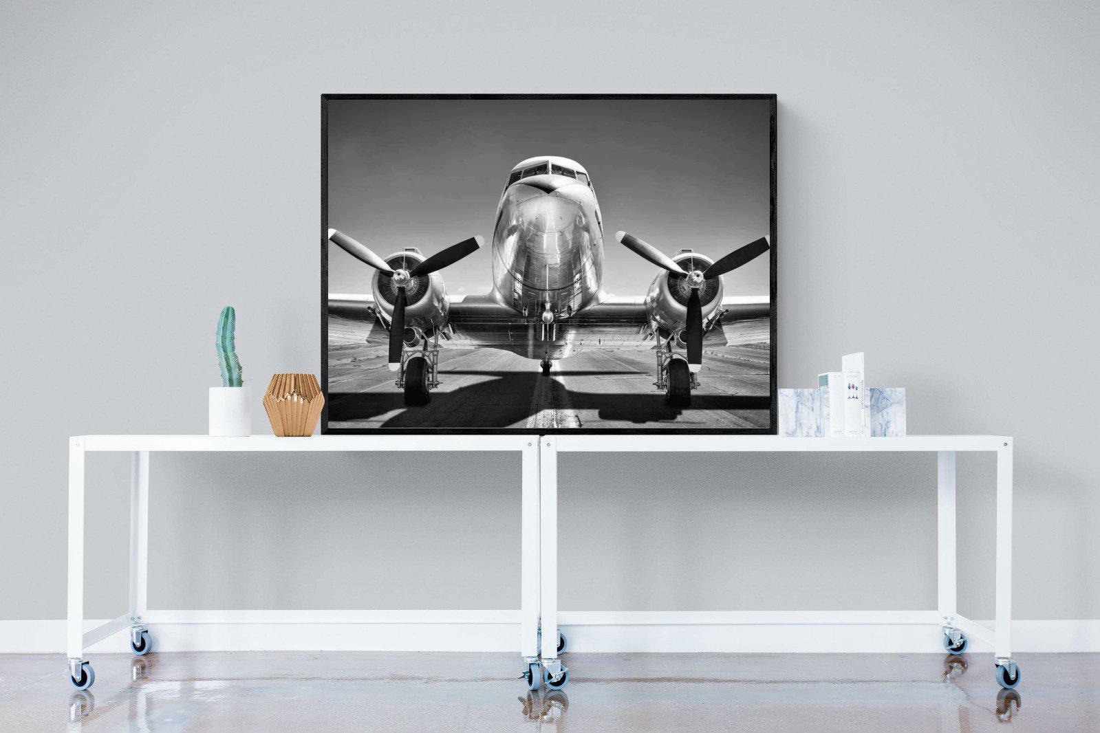 Runway-Wall_Art-120 x 90cm-Mounted Canvas-Black-Pixalot