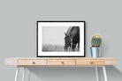 Sable Stallion-Wall_Art-80 x 60cm-Framed Print-Black-Pixalot