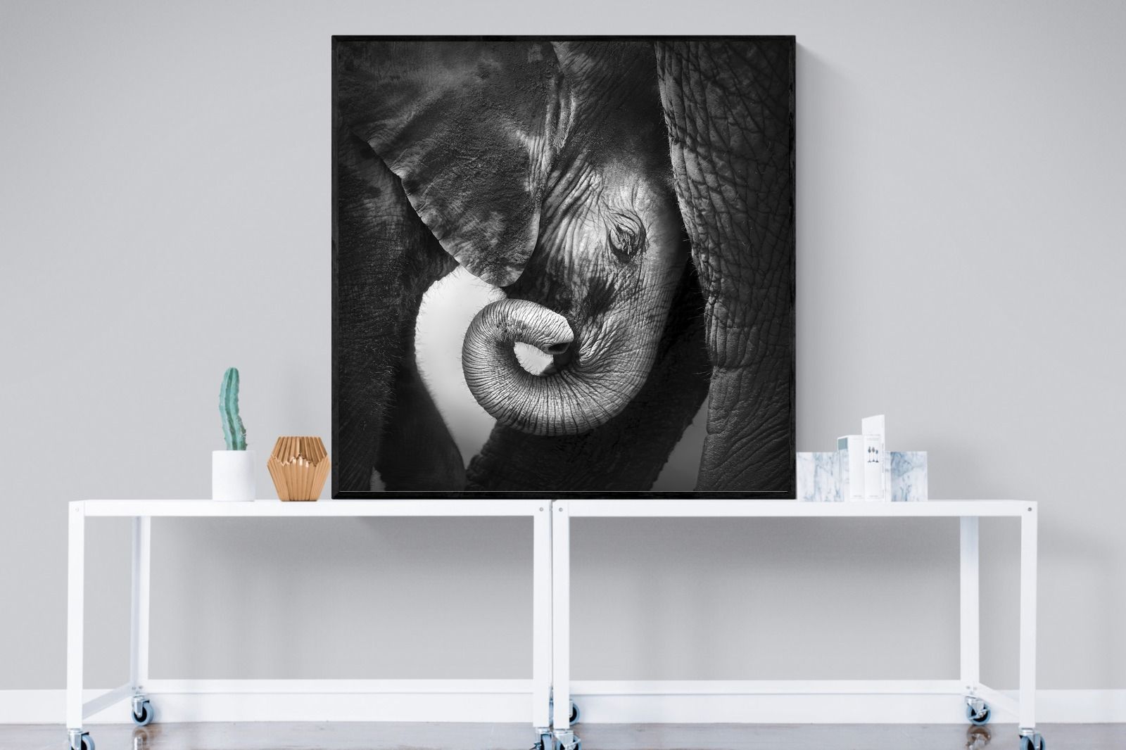 Safe-Wall_Art-120 x 120cm-Mounted Canvas-Black-Pixalot