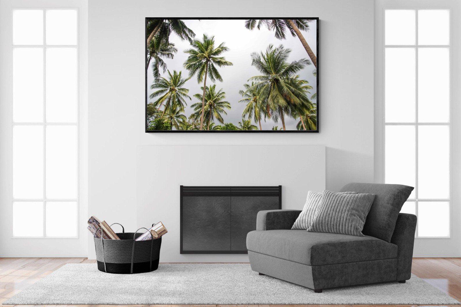 Samui-Wall_Art-150 x 100cm-Mounted Canvas-Black-Pixalot