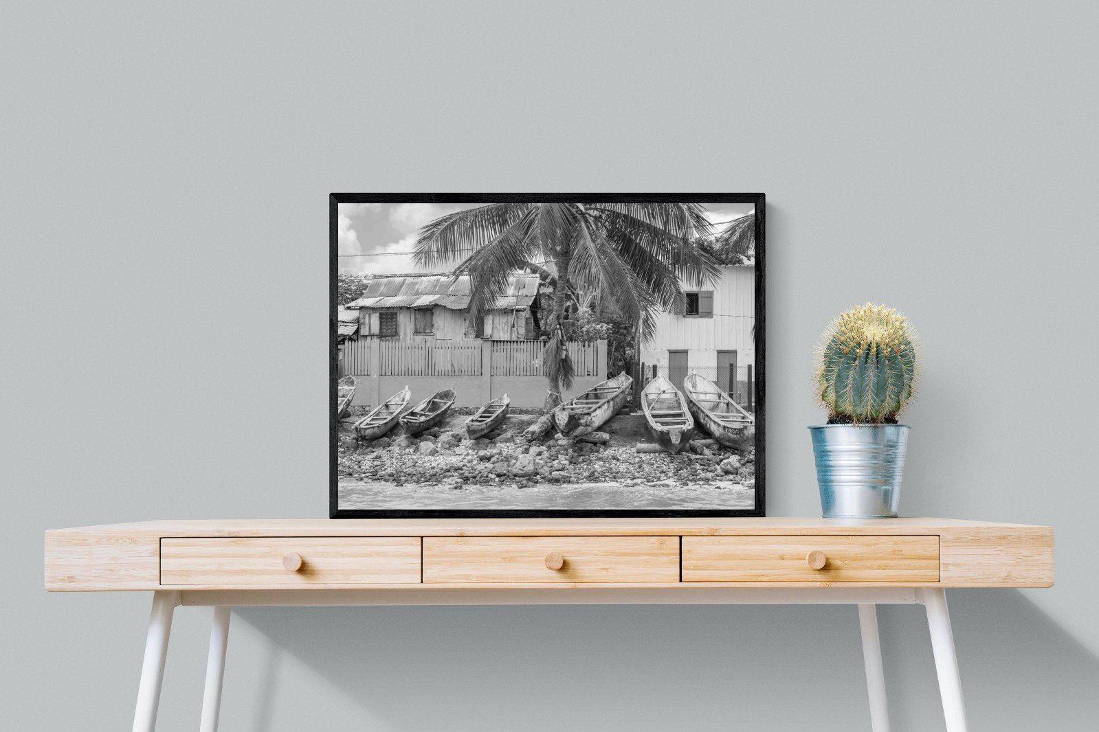 Sao Tome-Wall_Art-80 x 60cm-Mounted Canvas-Black-Pixalot