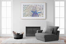 Sapphire Sea Turtle-Wall_Art-150 x 100cm-Framed Print-Wood-Pixalot