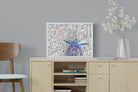 Sapphire Sea Turtle-Wall_Art-60 x 45cm-Mounted Canvas-White-Pixalot