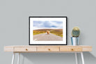 Scottish Highland Cow-Wall_Art-80 x 60cm-Framed Print-Black-Pixalot