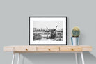 Scottish Highlander (black & white)-Wall_Art-80 x 60cm-Framed Print-Black-Pixalot