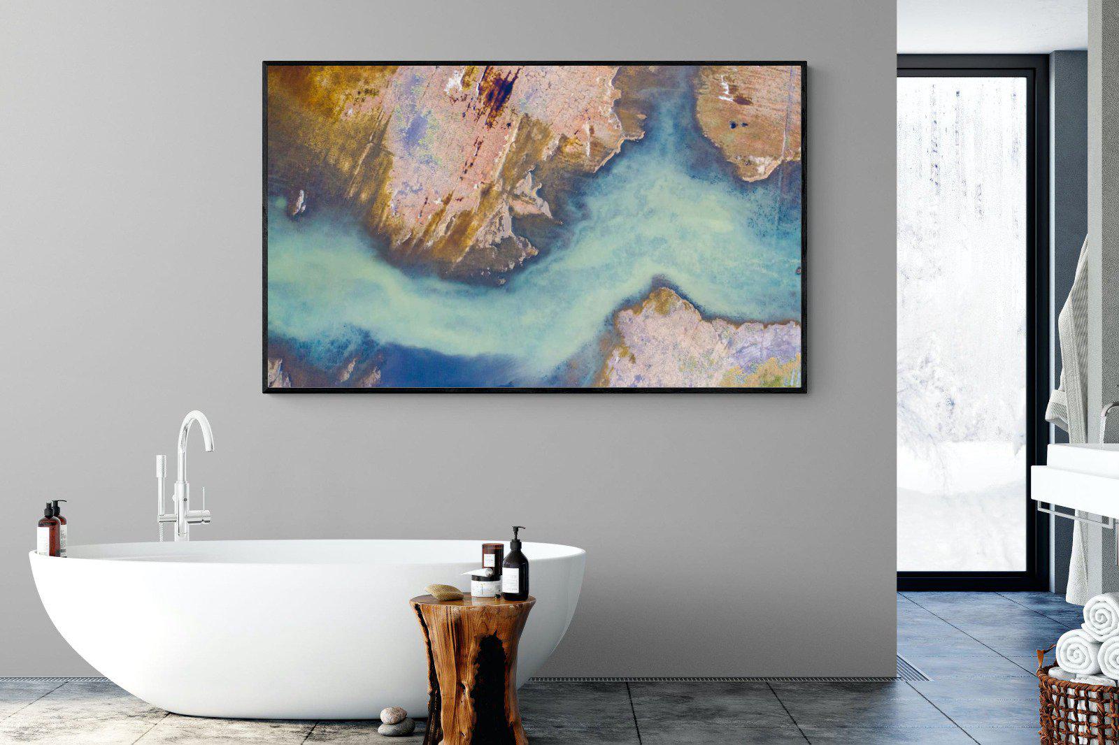 Scraped Earth-Wall_Art-180 x 110cm-Mounted Canvas-Black-Pixalot