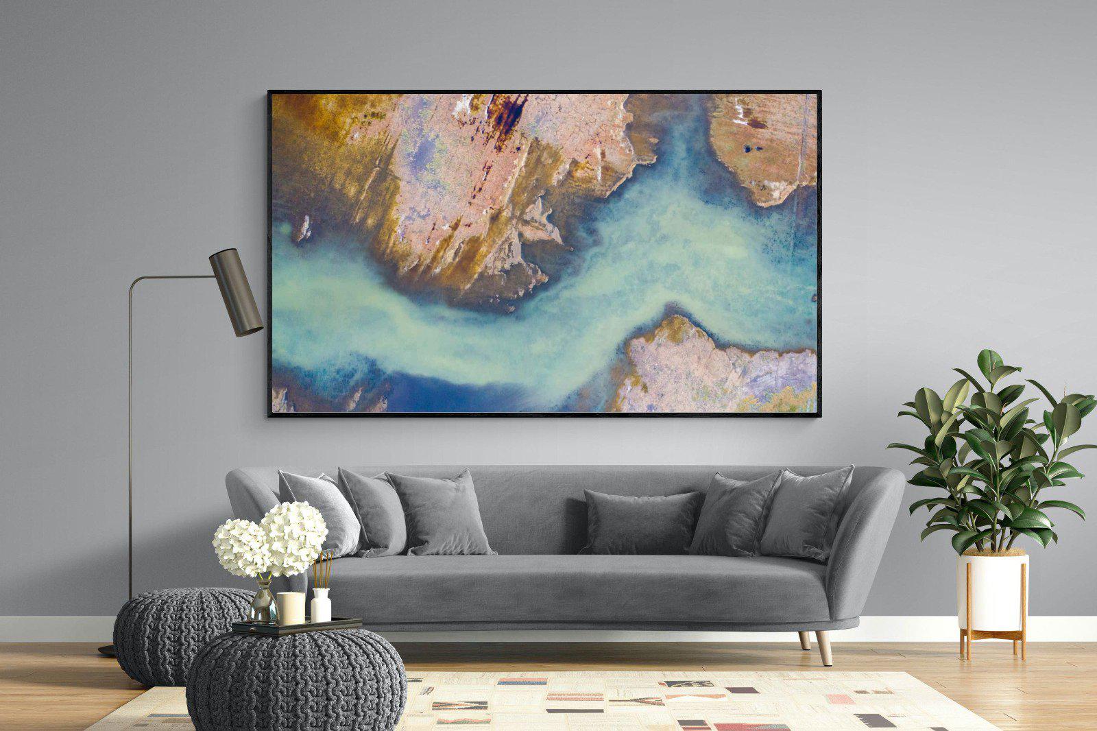 Scraped Earth-Wall_Art-220 x 130cm-Mounted Canvas-Black-Pixalot