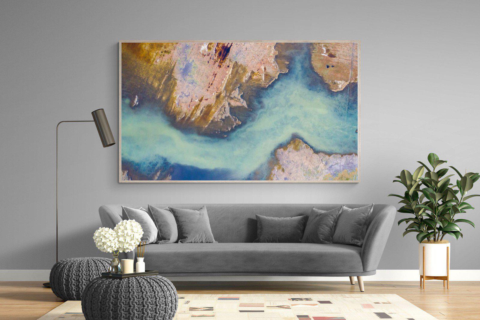 Scraped Earth-Wall_Art-220 x 130cm-Mounted Canvas-Wood-Pixalot