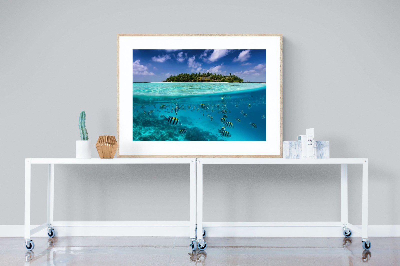 Scuba-Wall_Art-120 x 90cm-Framed Print-Wood-Pixalot