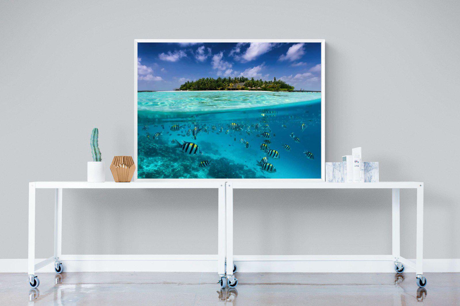 Scuba-Wall_Art-120 x 90cm-Mounted Canvas-White-Pixalot