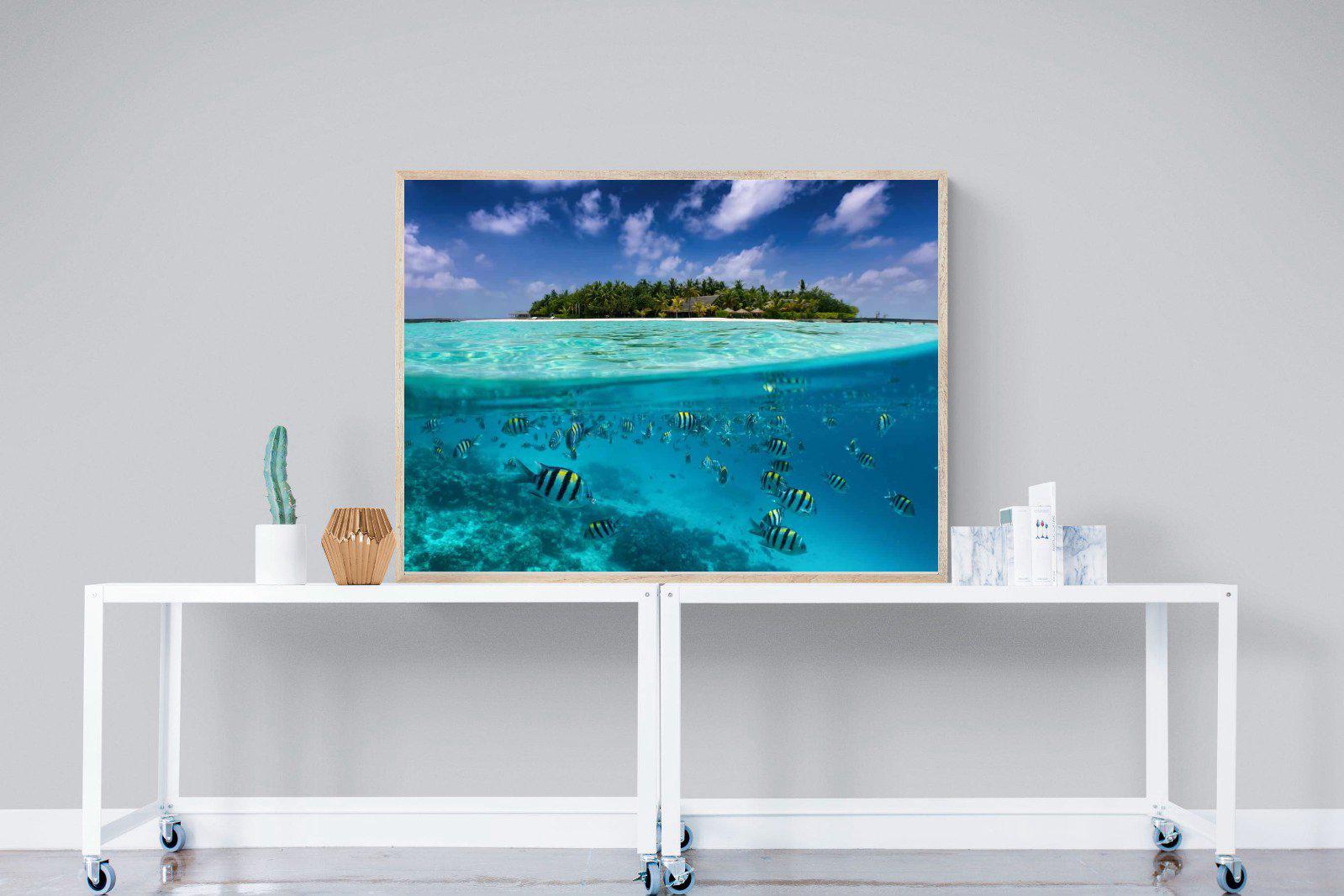 Scuba-Wall_Art-120 x 90cm-Mounted Canvas-Wood-Pixalot