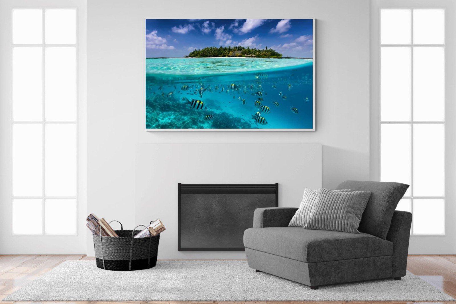 Scuba-Wall_Art-150 x 100cm-Mounted Canvas-White-Pixalot