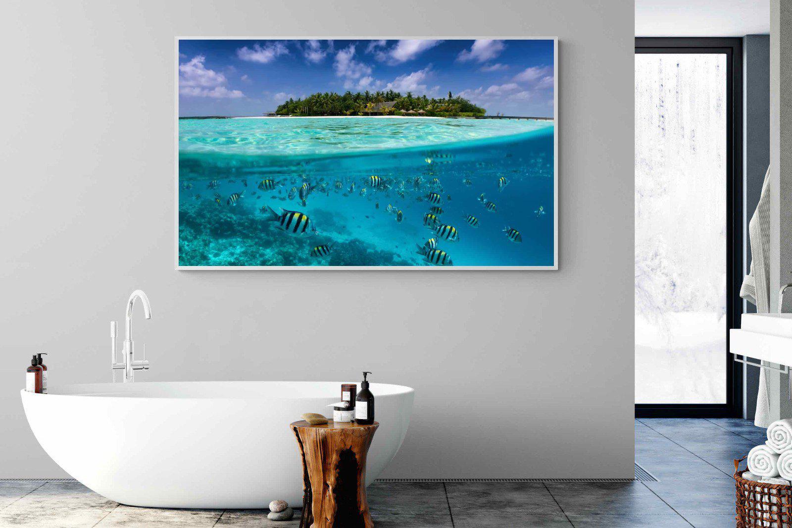 Scuba-Wall_Art-180 x 110cm-Mounted Canvas-White-Pixalot