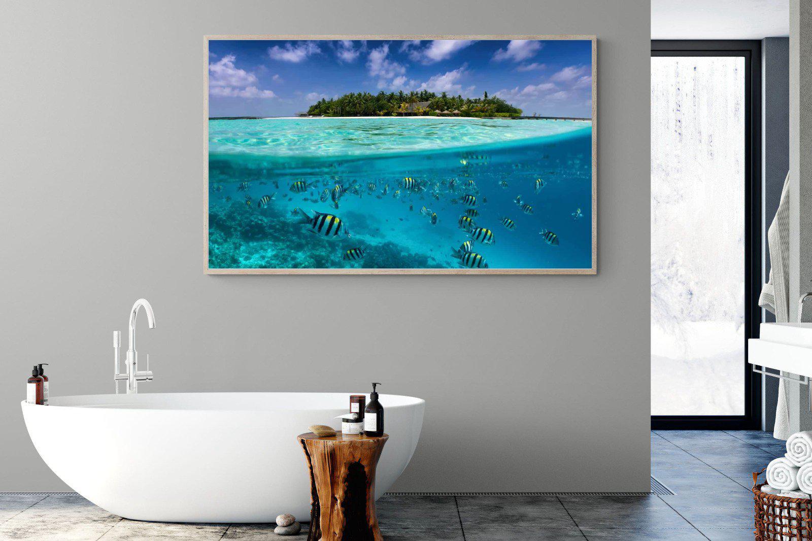 Scuba-Wall_Art-180 x 110cm-Mounted Canvas-Wood-Pixalot