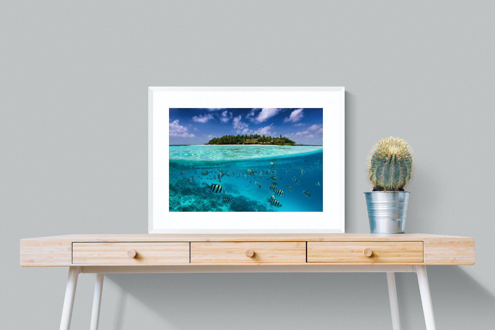 Scuba-Wall_Art-80 x 60cm-Framed Print-White-Pixalot