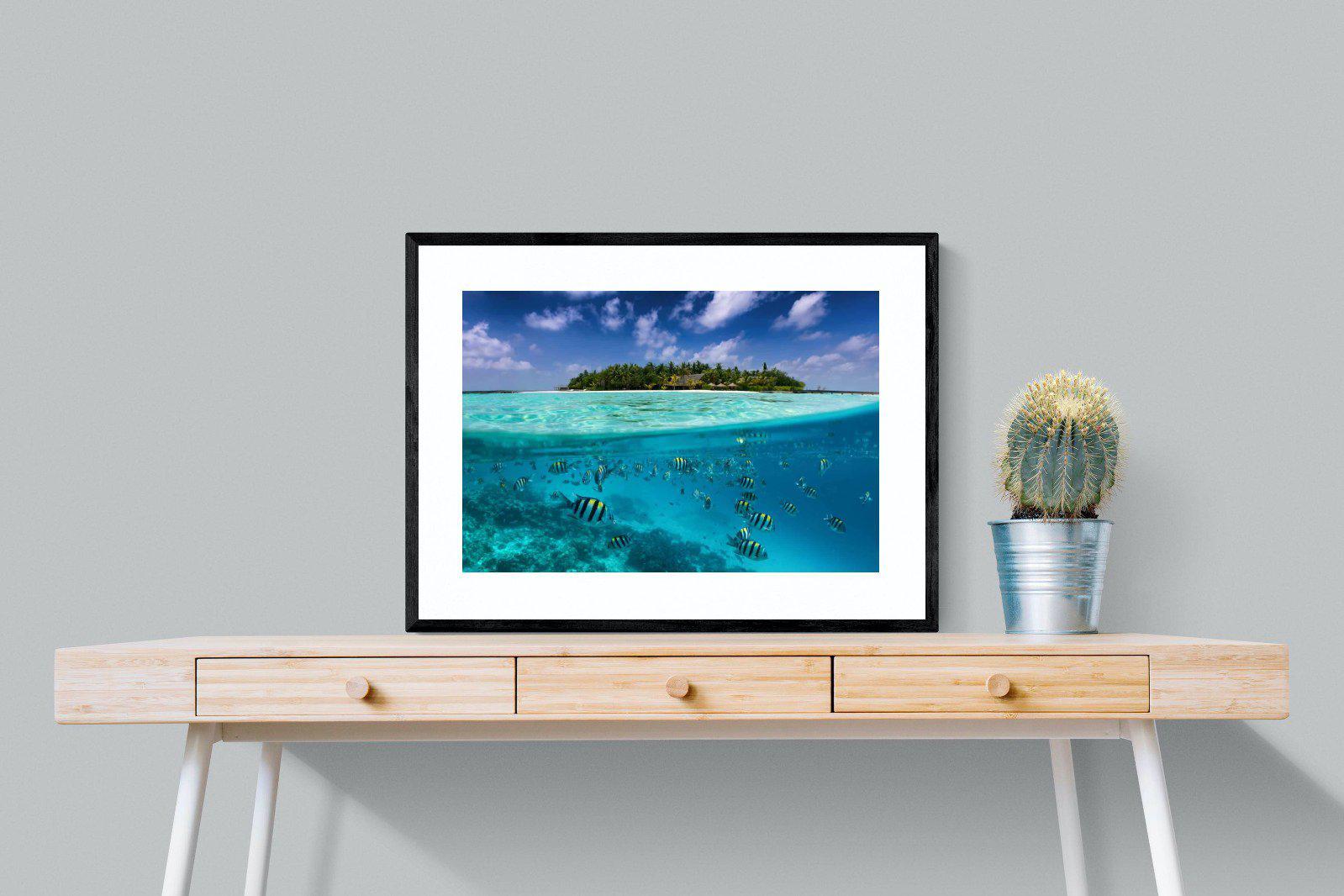 Scuba-Wall_Art-80 x 60cm-Framed Print-Black-Pixalot