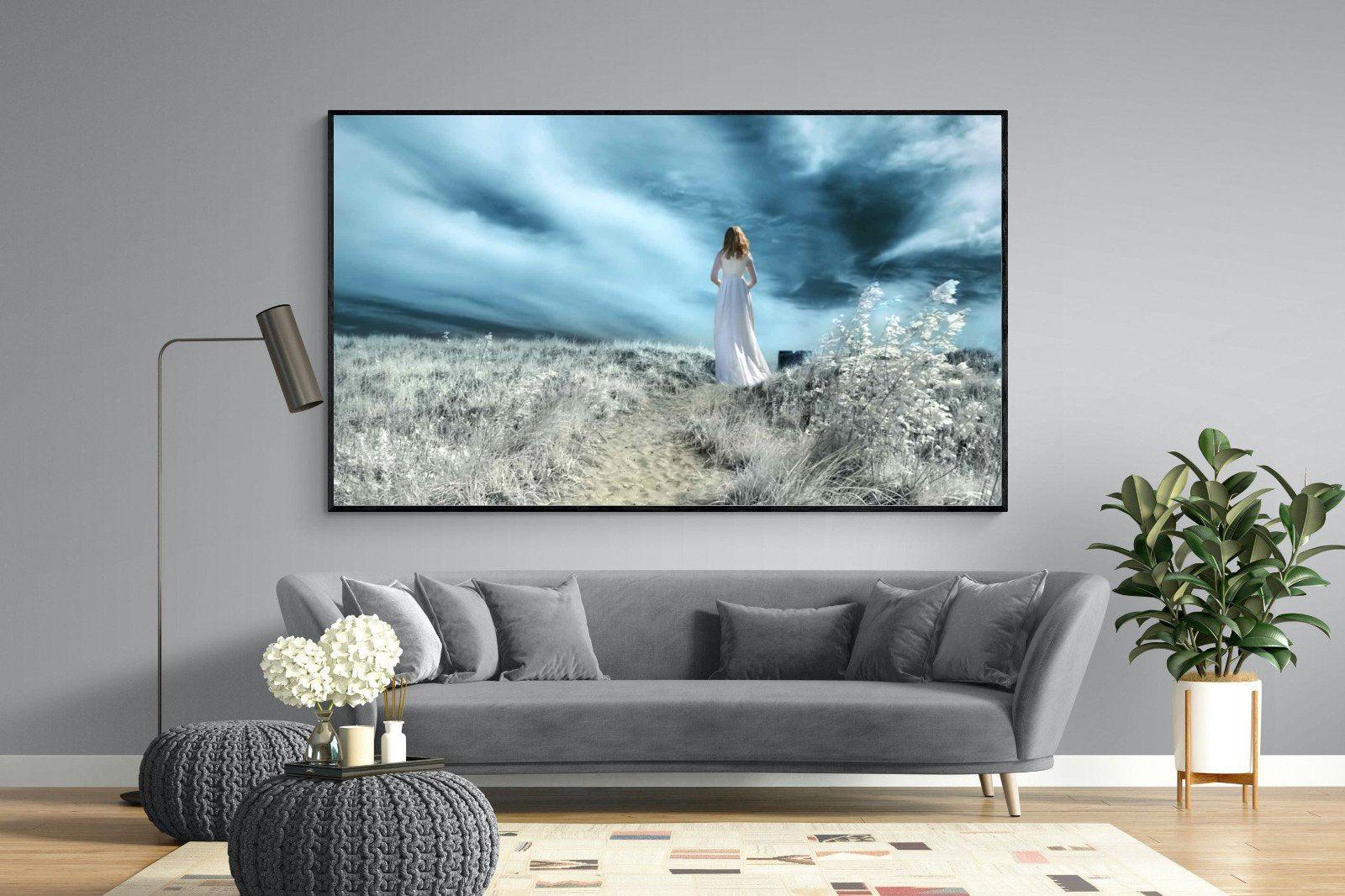 Seashore Drama-Wall_Art-220 x 130cm-Mounted Canvas-Black-Pixalot