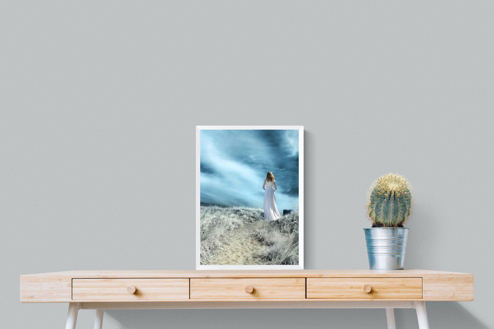 Seashore Drama-Wall_Art-45 x 60cm-Mounted Canvas-White-Pixalot