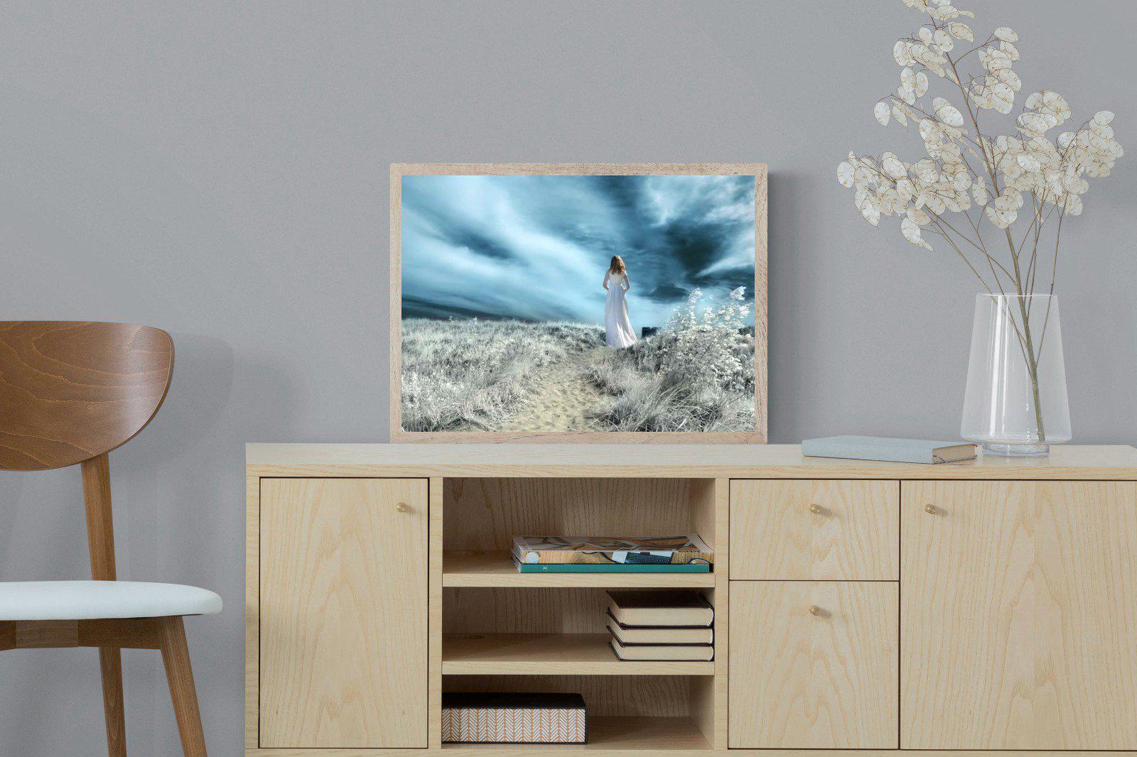 Seashore Drama-Wall_Art-60 x 45cm-Mounted Canvas-Wood-Pixalot