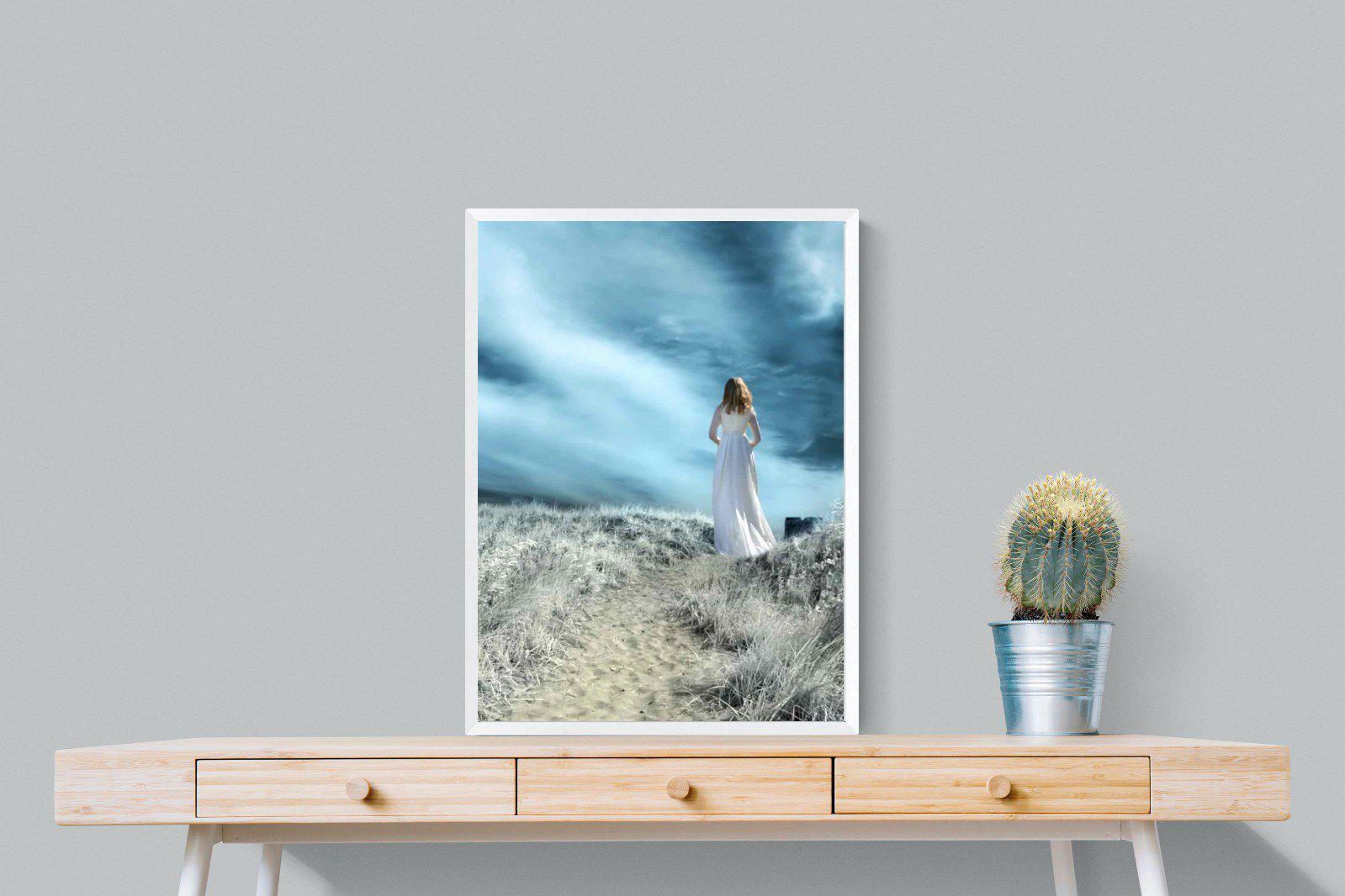 Seashore Drama-Wall_Art-60 x 80cm-Mounted Canvas-White-Pixalot