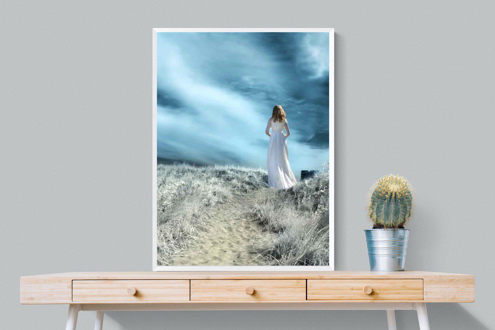 Seashore Drama-Wall_Art-75 x 100cm-Mounted Canvas-White-Pixalot